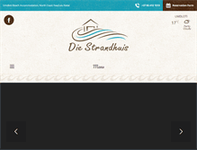 Tablet Screenshot of diestrandhuis.co.za